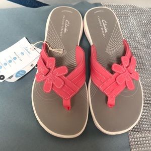 Clark’s coral sandals